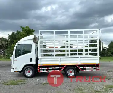 รถบรรทุก 4 ล้อ ISUZU NLR 130 แรง ปี 2563 รุ่นใหม่ ไมล์น้อย 80,000 กิโล กระบะคอกเหล็ก พร้อมใช้งาน รถห้างแท้ ไม่ติดเวลา