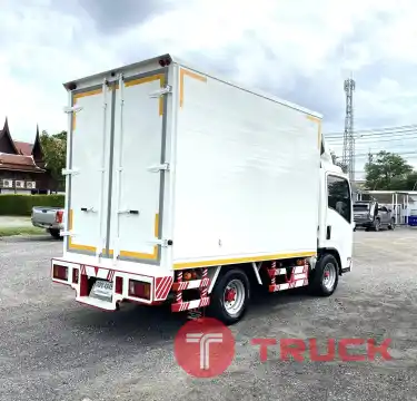 รถบรรทุก 4 ล้อ ISUZU NLR 130 แรง ปี 2564 รุ่นใหม่ พร้อมใช้ ตู้แห้ง ไมล์น้อย