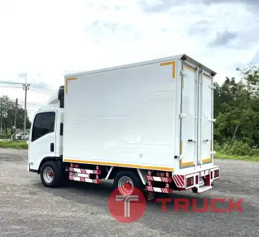 รถบรรทุก 4 ล้อ ISUZU NLR 130 แรง ปี 2564 รุ่นใหม่ พร้อมใช้ ตู้แห้ง ไมล์น้อย
