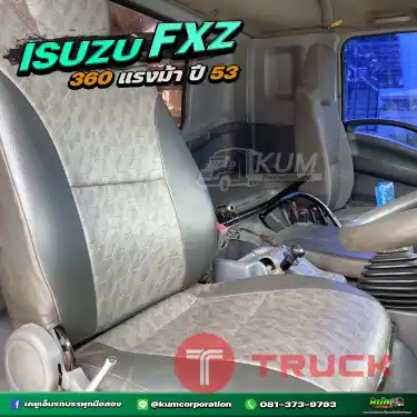สวยราคาถูก สิบล้อดั้มพ์ดิน ISUZU FXZ 360 แรงม้า ปี53 เก็บงานแล้วเรียบร้อย สีใหม่ทั้งคัน