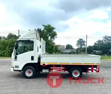 รถบรรทุก4ล้อ ISUZU NLR 130 แรง ปี 2551 กระบะเปิด3ด้าน รถห้างแท้ ไม่ติดเวลา พร้อมใช้งาน