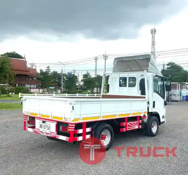 รถบรรทุก4ล้อ ISUZU NLR 130 แรง ปี 2551 กระบะเปิด3ด้าน รถห้างแท้ ไม่ติดเวลา พร้อมใช้งาน