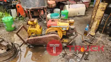 เครื่องสูบน้ำ yanmar ท่อ 3 นิ้ว ดีเซล ระบบสายพาน ใช้หม้อต้มระบายความร้อน เก่าญี่ปุ่น 25,000 บาท