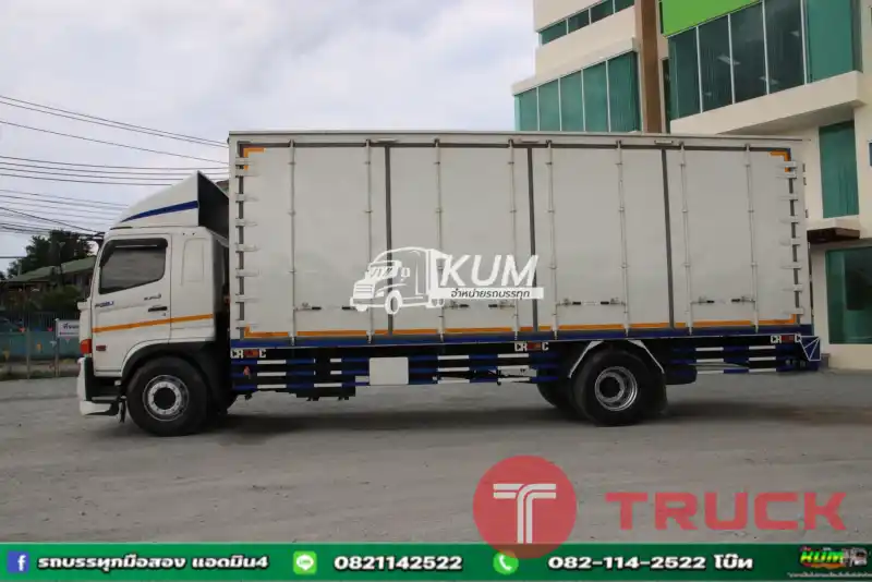 หกล้อตู้สิบบาน HINO FG8J 240 แรง ปี 2565 ยาว 7.8 สูง 2.6 กว้าง 2.4
