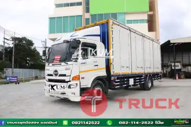 หกล้อตู้สิบบาน HINO FG8J 240 แรง ปี 2565 ยาว 7.8 สูง 2.6 กว้าง 2.4