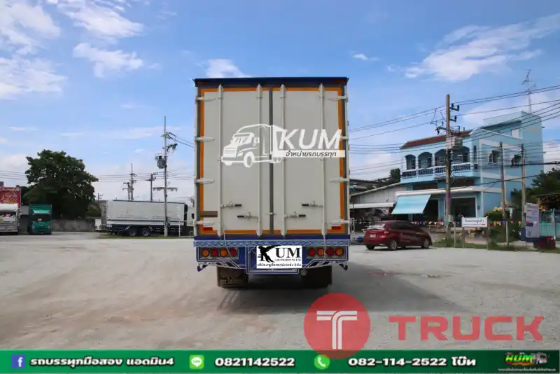 หกล้อตู้สิบบาน ISUZU FTR 240 แรง ปี 2562 ยาว 7.7 สูง 2.6 กว้าง 2.4