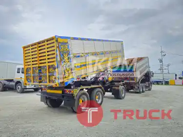 สิบล้อดั้มพ์ Isuzu FXZ 360 แรง ปี 62 หางดั้มพ์ สามเพลา ปี 56
