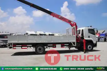 หกล้อเครน ISUZU FTR 240 แรง ปี 60 เครน UNIC 5 ตัน 5 ปอก