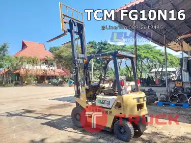 รถยก1 ตัน TCM FG10N16 ราคา 89,000 บาท เกียร์ธรรมดา, เสาสูง 3 เมตร ,เครื่องเบนซิน4 สูบ,นิสสันA15 ,รถเดิมๆเก่านอก