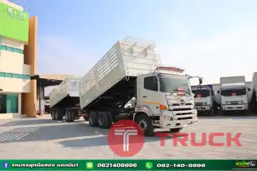 สิบล้อดั้มพ์ Hino Victor 500 344แรงม้า ปี62 หางดั้มพ์ สามเพลา ปี60