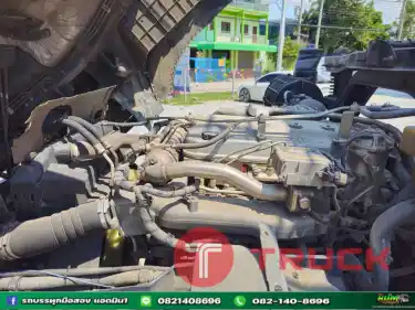 สิบล้อดั้มพ์ Hino Victor 500 344แรงม้า ปี 62 พ่วงหางดั้มพ์ สามเพลา ปี 60