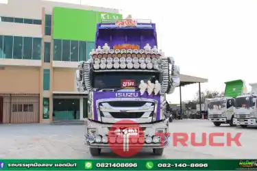 สิบล้อดั้มพ์ ISUZU GXZ 360แรงม้า ปี 66 หางดั้มพ์ สามเพลา ปี 66