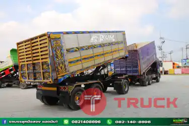 สิบล้อดั้มพ์ ISUZU GXZ 360แรงม้า ปี 66 หางดั้มพ์ สามเพลา ปี 66