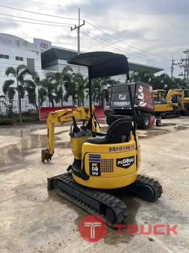 KOMATSU PC08UU-1F นำเข้าจากญี่ปุ่น สภาพพร้อมใช้งาน LINE ID @sangenjp โทร 089-0080077,089-0050007,086-0044333,065-8844400 www.sangenjp.com www.nmc99.com