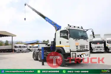 สิบล้อหัวลากเครน ISUZU GXZ 360แรงม้า ปี 59 .1143 รุ่นนี้มีรีโมทของเครน พึ่งติดใหม่