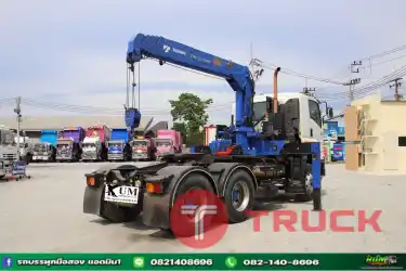 สิบล้อหัวลากเครน ISUZU GXZ 360แรงม้า ปี 59 .1143 รุ่นนี้มีรีโมทของเครน พึ่งติดใหม่