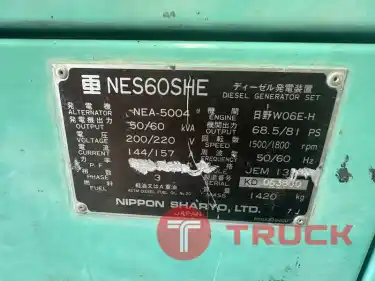 NES60SHE เครื่องกำเนิดไฟฟ้า Nippon genset 50kva. 60kva.