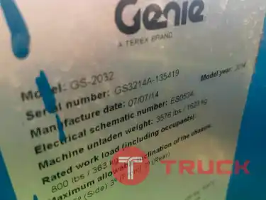 X-Lift Genie GS2032 ปี2014 รถกระเช้าไฟฟ้า สูง 8 เมตร โทร 080 6565422 หนิง