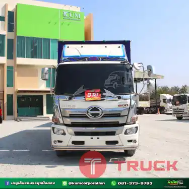 ผ่อน ลด ดอก เข้าใหม่ สิบล้อตู้สิบบาน HINO VICTOR 500 260 แรงม้า ปี 64 หางตู้ สองเพลา อู่สมศักดิ์บอดี้คาร์ ปี 64