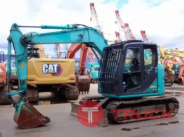 Kobelco SK75SR รุ่น3 ปี2014 มีใบมีด ลายหัวเจาะ โทร 080 6565422 หนิง