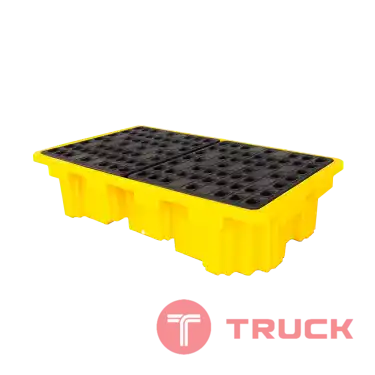Double IBC Spill Pallet พาเลทรองรับสารเคมีสำหรับถัง IBC 2 ถัง
