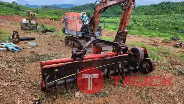 โรตารี่ สำหรับรถไถนา แทรกเตอร์ มือสองญี่ปุน ยาว 2.5 เมตร ใบเคียวใหญ่ ใช้งานปั่นดินแข็ง สบายๆ