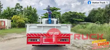 ISUZU FRR 210 กระบะยาว5.75ม. ปี56 ติดเครน xcmg 3.5ตัน 4ปอก
