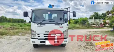 ISUZU FRR 210 กระบะยาว5.75ม. ปี56 ติดเครน xcmg 3.5ตัน 4ปอก