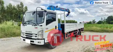 ISUZU FRR 210 กระบะยาว5.75ม. ปี56 ติดเครน xcmg 3.5ตัน 4ปอก