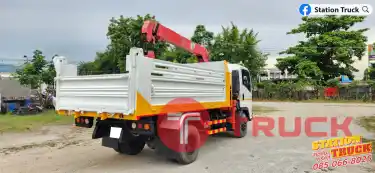 ISUZU FRR 210 แรง ดั้ม3มิตร ปี65 ติดเครน unit 3ตัน 3ปอก