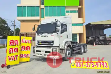 สด ลด VAT สิบล้อหัวลาก ISUZU GXZ 360 แรงม้า ปี 61 รุ่นนี้ฮิตกันสุดๆ มาก่อนได้ก่อน