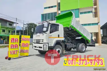 สด ลด VAT หกล้อดั้มพ์ ISUZU FTR 240 แรงม้า ปี 65 ดั๊มพ์ดิน หิน ทรายได้ทุกงาน