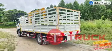 ISUZU FRR 210 ชุดจดป้ายแดง ติดเครน Tadano 3ตัน 4ปอก