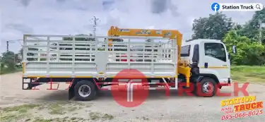 ISUZU FRR 210 ชุดจดป้ายแดง ติดเครน Tadano 3ตัน 4ปอก