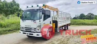 ISUZU FRR 210 ชุดจดป้ายแดง ติดเครน Tadano 3ตัน 4ปอก