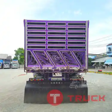 ผ่อน ลด ดอก พ่วงสีม่วงสวยมาก ISUZU FXZ 360 แรงม้า ปี 66 หางดั้มพ์ สามเพลา ปี 66