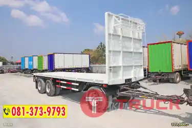 สด ลด VAT หางราคาถูกต้องทางนี้ หางพื้นเรียบ 3 เพลา อู่เอสเอสเค ปี 60