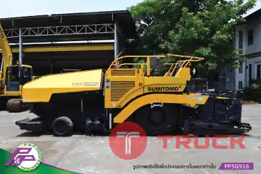 ขายรถปูยาง SUMITOMO HA60W-7 ปูกว้าง 6.0 เมตร ล้อยาง มี Tamper และ Vibrator ชั่วโมงน้อย เก่านอกสภาพดี โดย P&P Pro
