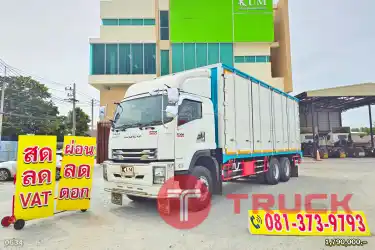 ผ่อน ลด ดอก สิบล้อตู้สิบบาน ISUZU FVM 300 แรงม้า ปี 62