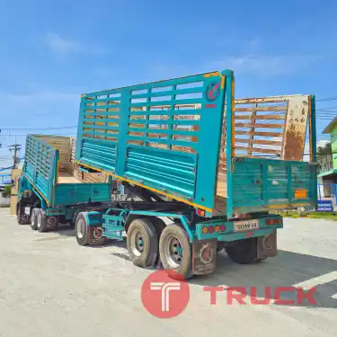 ผ่อน ลด ดอก สีสวยมาก ดั๊มพ์เกษตร ISUZU FXZ 360 แรงม้า ปี 66 หางดั้มพ์ สามเพลา อู่เดอะฟินิกซ์ ปี 66