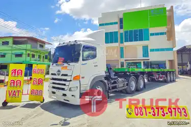 ผ่อน ลด ดอก สิบล้อหัวลาก HINO FM 344 แรงม้า ปี 63 หางพื้นเรียบ สามเพลา อู่ RCK ปี 66