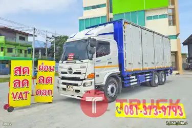 สด ลด VAT สิบล้อตู้สิบบาน HINO FL 260 แรงม้า ปี 65 ตู้กว้างนิยม