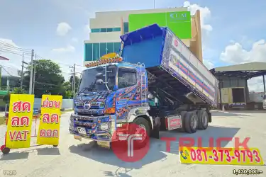 สด ลด VAT สิบล้อดั๊มพ์ HINO FM 344 แรงม้า ปี 60