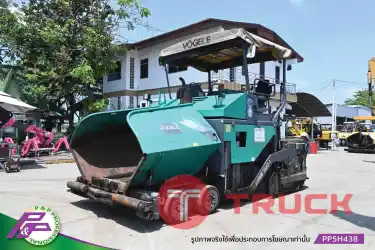 ขายรถปูยาง VOGELE SUPER1603-1 ล้อยาง Screed AB500TV ปูกว้าง 5.0 เมตร พร้อมตัวต่อขยายถึง 7.0 เมตร มี Tamper และ Vibrator มือสองสภาพดี นำเข้าจากญี่ปุ่น โดย P&P Pro