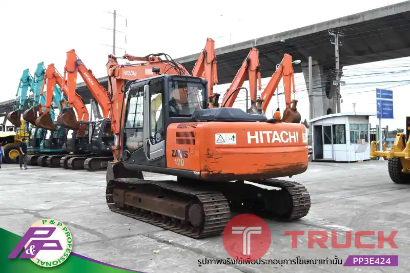 ขายแมคโคร HITACHI ZX120-3 มีไลน์หัวเจาะ, มีกล้องมองหลัง, มีอาร์มเครน มือสองสภาพดี นำเข้าจากญี่ปุ่น โดย P&P Pro