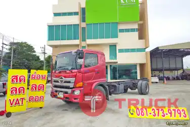 สด ลด Vat หกล้อหัวคัสซี HINO FG8J 260 แรง ปี 64 ไมล์น้อย ยางใหม่ 2 เส้น