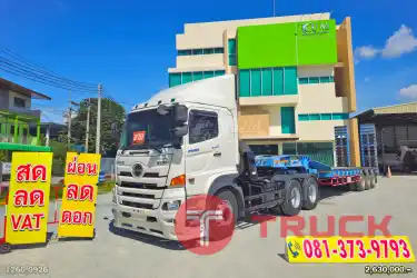 ซื้อหัวคู่หางช่วยดาวน์ 120,000 ผ่อน ลด ดอก HINO 344 แรงม้า ปี 65 หางโรเบท สามเพลา อู่โรงงานสมชาย ปี 61