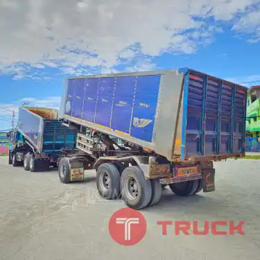 ผ่อน ลด ดอก สิบล้อดั้มพ์เกษตร ISUZU FXZ 360 แรงม้า ปี 66 หางดั๊มพ์ สามเพลา อู่ส.สมบัติ ปี 66 สีสวยจัดคันนี้