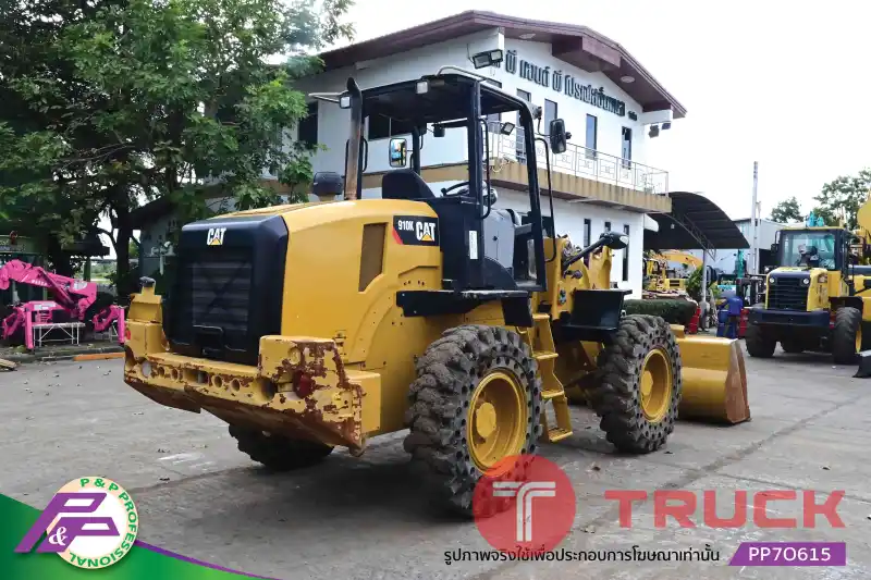 ขายรถตัก CAT 910K รุ่นใหม่ เทียบเท่า WA100-7 ยางตัน มีฟังก์ชันลดความสั่นสะเทือนขณะขับขี่ Ride control มือสองสภาพดี นำเข้าจากญี่ปุ่น โดย P&P Pro