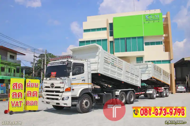 ผ่อน ลด ดอก สิบล้อดั้มพ์ HINO VICTOR 500 344 แรงม้า ปี 65 หางดั้มพ์ สามเพลา อู่เดอะฟีนิกซ์ ปี 65